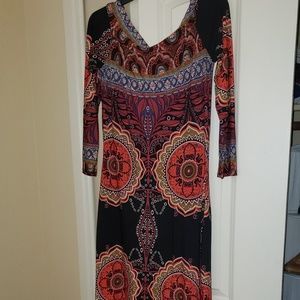 Va Va Voom maxi dress that falls off sholders
